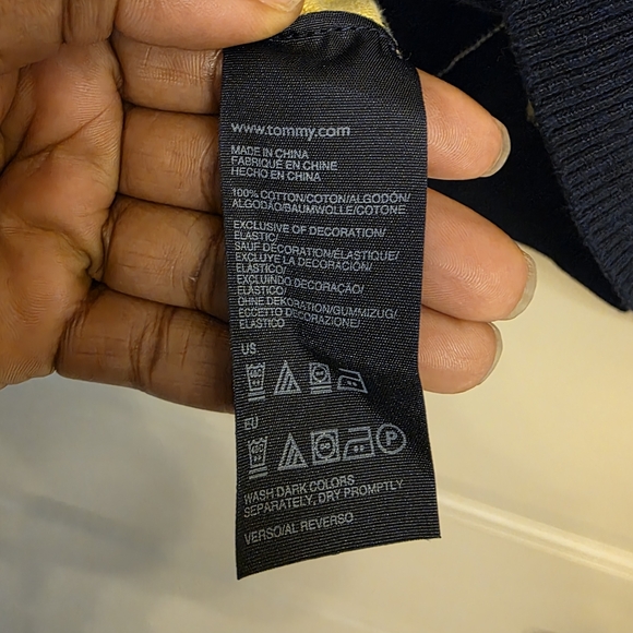 Vtg Rare Men's Large Tommy Hilfiger Men's Golf Argyle Sweater Vest - Multicolor - Picture 6 of 9